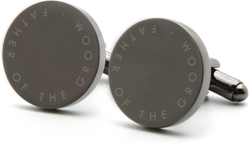 MUUJEE Cufflinks with Engraved Wood Gift Box - Image 2